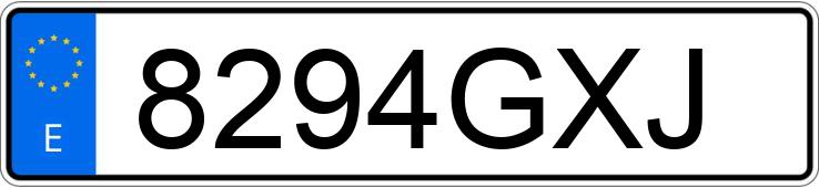 Numer rejestracyjny 8294GXJ posiada SEAT IBIZA Numer rejestracyjny 8294GXJ posiada SEAT IBIZA