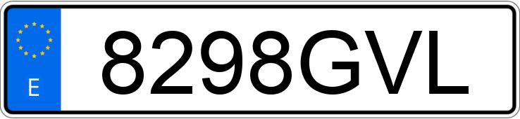 Numer rejestracyjny 8298GVL posiada VOLKSWAGEN TOURAN Numer rejestracyjny 8298GVL posiada VOLKSWAGEN TOURAN