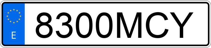 Numer rejestracyjny 8300MCY posiada FORD PUMA