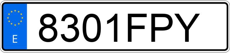 Numer rejestracyjny 8301FPY posiada CHEVROLET-GM CAPTIVA