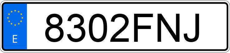 Numer rejestracyjny 8302FNJ posiada CHRYSLER SEBRING