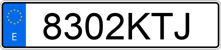 Numer rejestracyjny 8302KTJ posiada PORSCHE CAYENNE