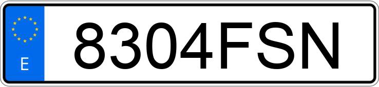 Numer rejestracyjny 8304FSN posiada SEAT ALTEA