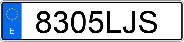 Numer rejestracyjny 8305LJS posiada FORD TRANSIT