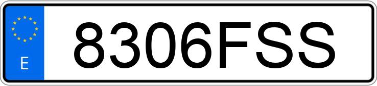 Numer rejestracyjny 8306FSS posiada FORD FOCUS