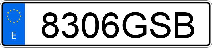 Numer rejestracyjny 8306GSB posiada FORD TRANSIT