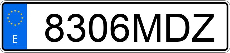 Numer rejestracyjny 8306MDZ posiada MERCEDES C (204)