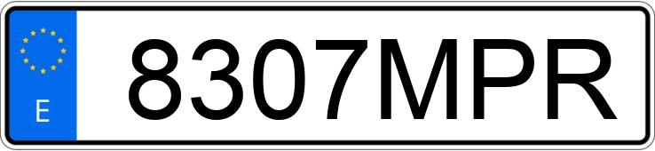 Registreringsnummeret 8307MPR har IVECO DAILY