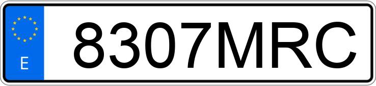 Numer rejestracyjny 8307MRC posiada MG ZS Numer rejestracyjny 8307MRC posiada MG ZS