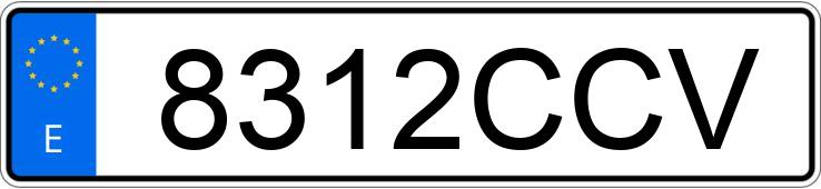 Numer rejestracyjny 8312CCV posiada MERCEDES E (211)