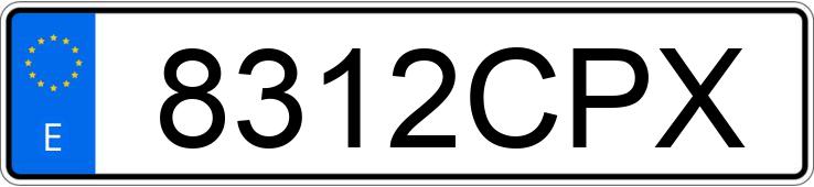 Registreringsnummeret 8312CPX har RENAULT MEGANE LUXE DYNAMIQUE 1.9DCI