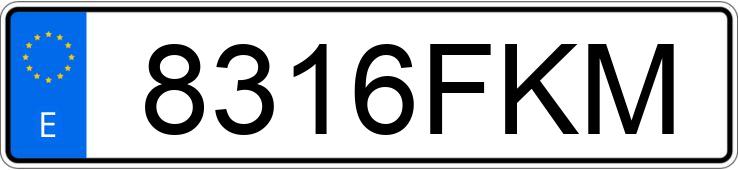 Numer rejestracyjny 8316FKM posiada RENAULT MEGANE Numer rejestracyjny 8316FKM posiada RENAULT MEGANE