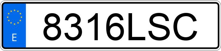 Numer rejestracyjny 8316LSC posiada BMW IX3