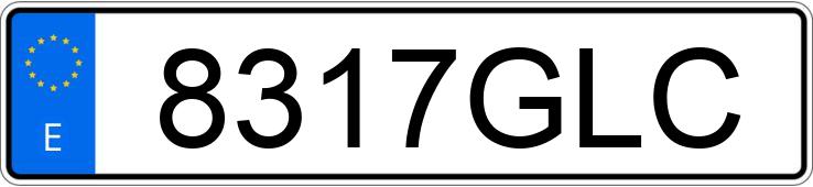 Numer rejestracyjny 8317GLC posiada TOYOTA RAV4