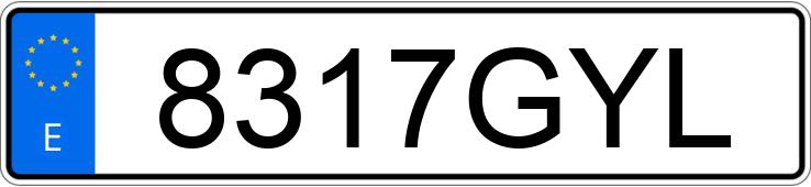 Numer rejestracyjny 8317GYL posiada OPEL CORSA