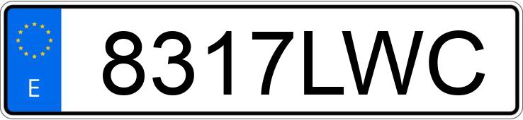 Numer rejestracyjny 8317LWC posiada BMW SERIE 1 F20 116D