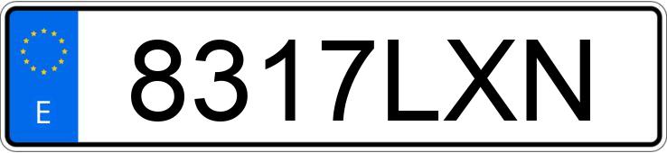 Numer rejestracyjny 8317LXN posiada VOLKSWAGEN CRAFTER