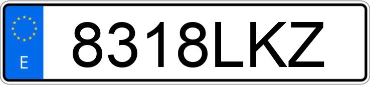 Numer rejestracyjny 8318LKZ posiada MERCEDES VITO