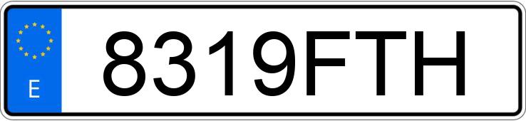 Numer rejestracyjny 8319FTH posiada RENAULT GRAND SCENIC