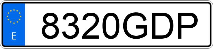 Numer rejestracyjny 8320GDP posiada BMW SERIE 3
