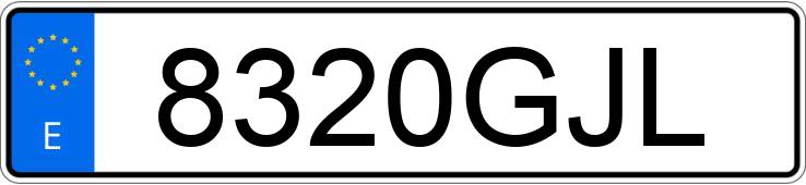 Numer rejestracyjny 8320GJL posiada SUZUKI GRAND VITARA