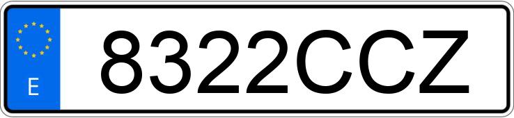 Numer rejestracyjny 8322CCZ posiada RENAULT KANGOO