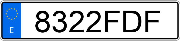 Numer rejestracyjny 8322FDF posiada SEAT IBIZA