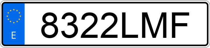 Numer rejestracyjny 8322LMF posiada CITROEN C3