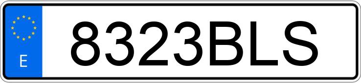 Numer rejestracyjny 8323BLS posiada RENAULT KANGOO