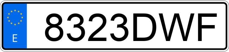 Numer rejestracyjny 8323DWF posiada SEAT ALTEA