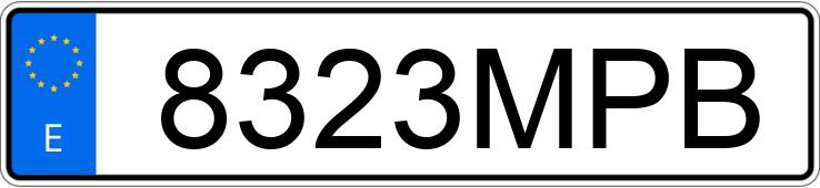 Numer rejestracyjny 8323MPB posiada DACIA SANDERO