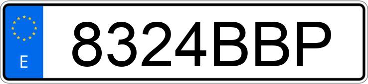 Numer rejestracyjny 8324BBP posiada BMW SERIE 5