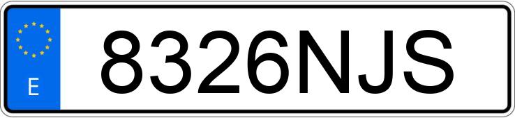 Numer rejestracyjny 8326NJS posiada CUPRA LEON