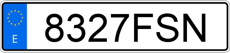 Le numéro d’enregistrement 8327FSN a BMW Z4