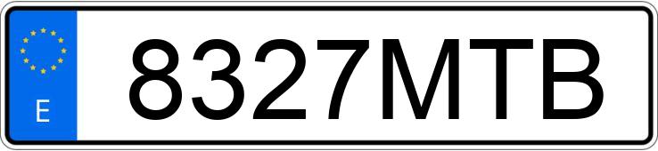 Numer rejestracyjny 8327MTB posiada CUPRA FORMENTOR