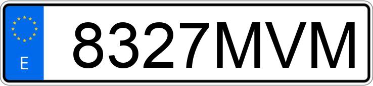 Numer rejestracyjny 8327MVM posiada MERCEDES CLE (236)