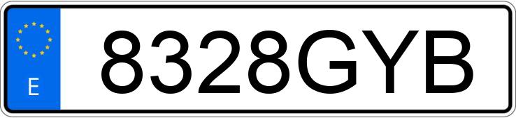 Numer rejestracyjny 8328GYB posiada SEAT LEON