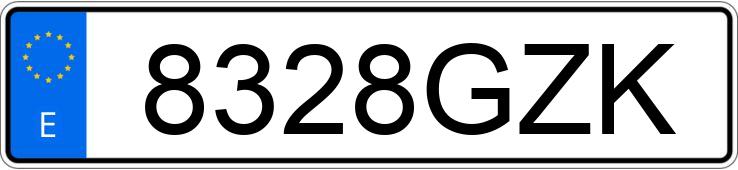 Numer rejestracyjny 8328GZK posiada MITSUBISHI ASX