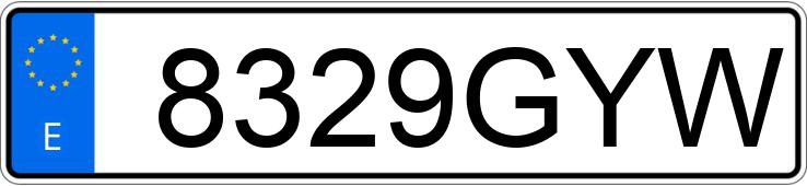 Numer rejestracyjny 8329GYW posiada NISSAN CUBE