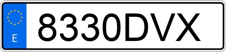 Numer rejestracyjny 8330DVX posiada ALFA ROMEO 147