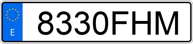 Numer rejestracyjny 8330FHM posiada KYMCO AGILITY