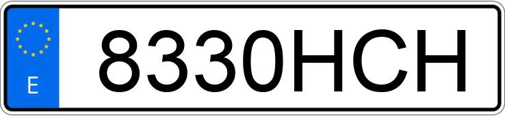 Numer rejestracyjny 8330HCH posiada VOLVO S60