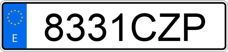 Numer rejestracyjny 8331CZP posiada FIAT PANDA Numer rejestracyjny 8331CZP posiada FIAT PANDA