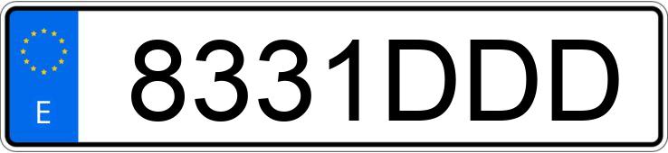 Numer rejestracyjny 8331DDD posiada FORD MONDEO