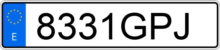 Numer rejestracyjny 8331GPJ posiada SAAB 9-3