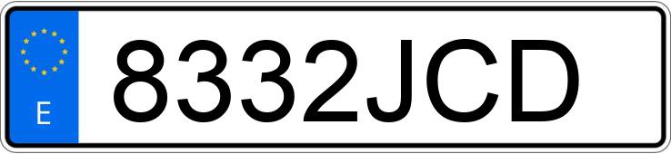 Numer rejestracyjny 8332JCD posiada MERCEDES C (203)