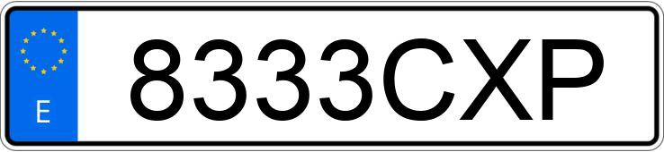 Numer rejestracyjny 8333CXP posiada BMW SERIE 5