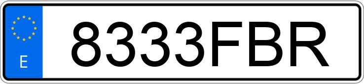 Numer rejestracyjny 8333FBR posiada CITROEN XSARA