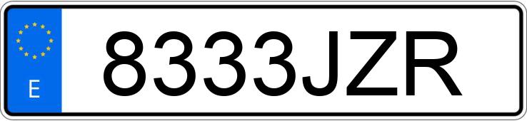 Numer rejestracyjny 8333JZR posiada CITROEN C3