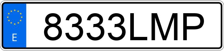 Numer rejestracyjny 8333LMP posiada SKODA OCTAVIA